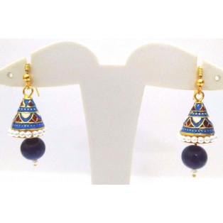 Meenakari Minakari Enamel Jhumka Jhumki Handmade Earring Jewelry Chandelier A114